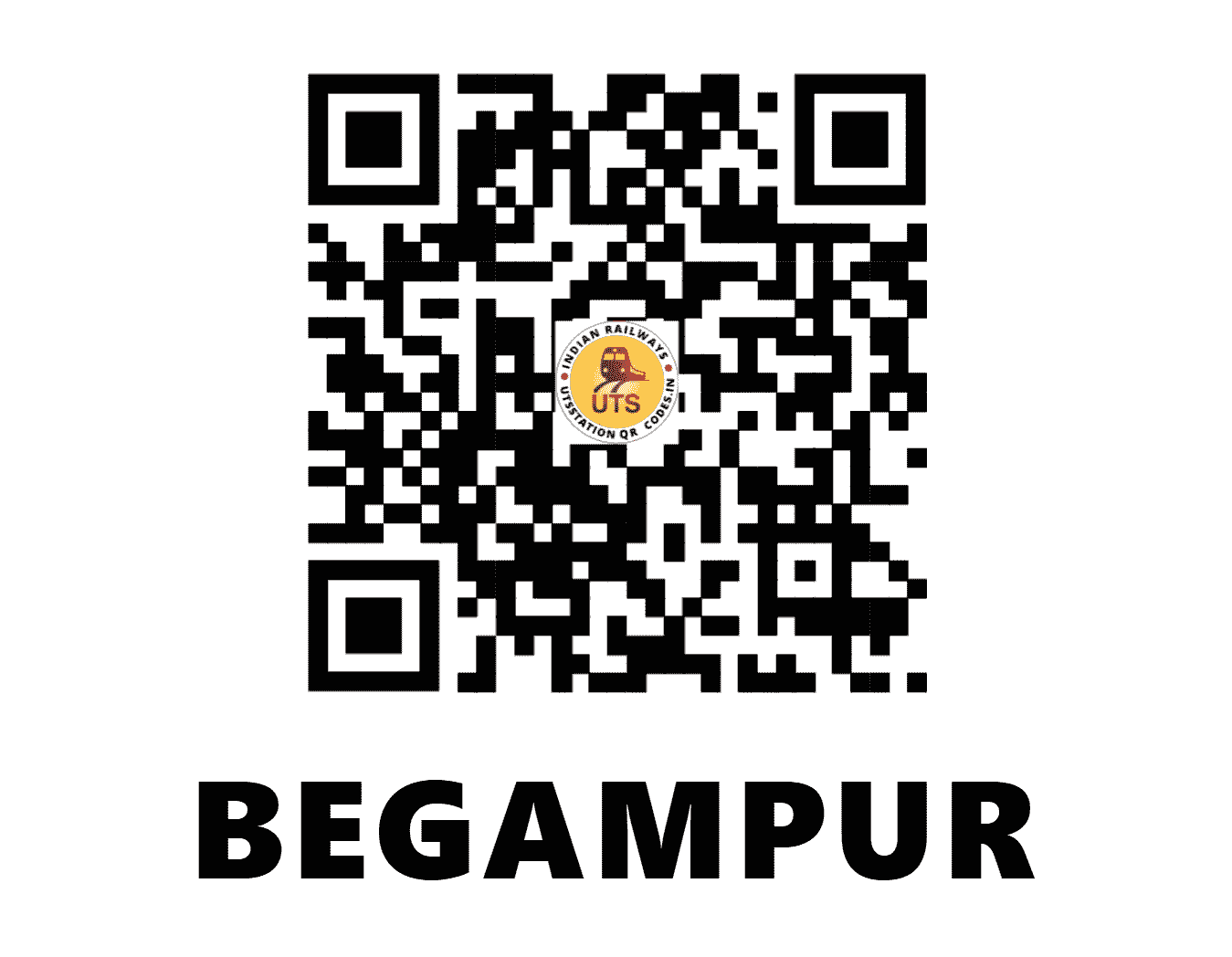 UTS QR Code for BEGAMPUR - BPAE - ER (WEST BENGAL)